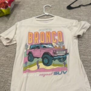 Bronco Graphic Tee- Pink Truck Design